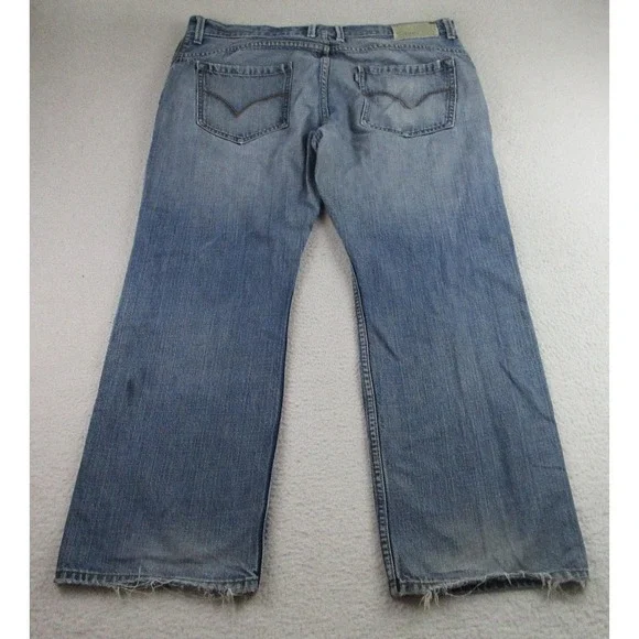 Vintage Levis SilverTab Jeans Mens‎ 38x29 Blue Bootcut Distressed Denim 90s Y2K